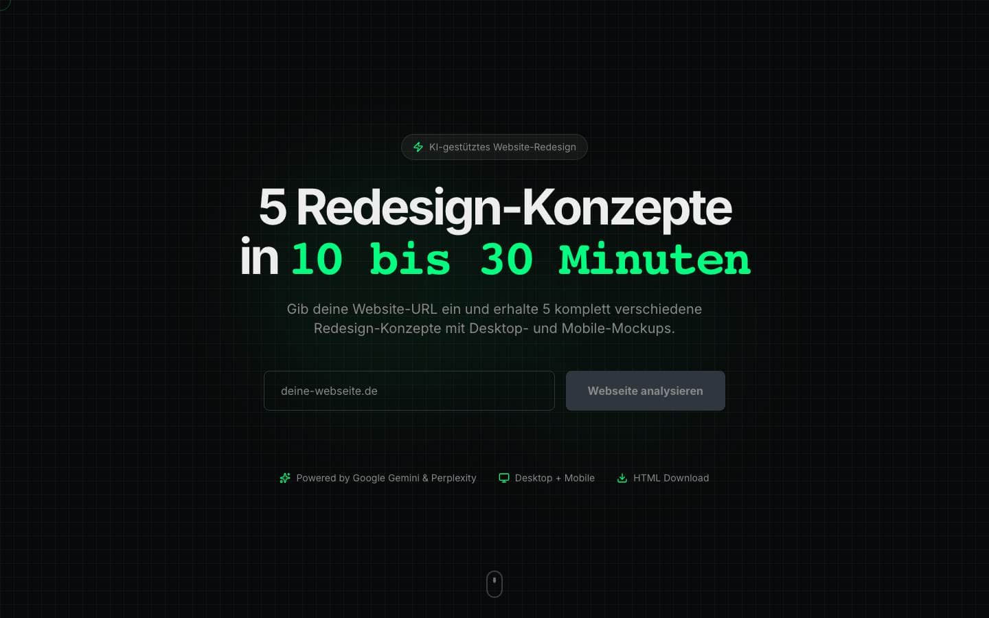FlipSite — Website vorher